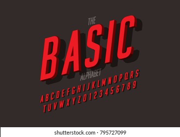 Vector of stylized bold font and alphabet Vector of stylized bold font and alphabet