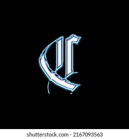 Vector of stylized calligraphic font and alphabet