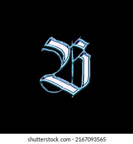 Vector of stylized calligraphic font and alphabet