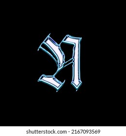 Vector of stylized calligraphic font and alphabet