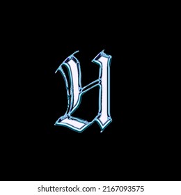 Vector of stylized calligraphic font and alphabet
