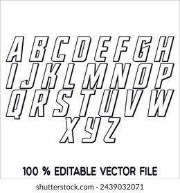 Vector of stylized colorful font, alphabet and numbers. The perfect solution for your design