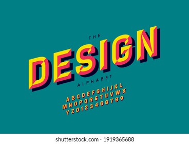 Vector of stylized design alphabet and font