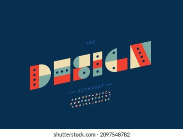 Vector of stylized design alphabet and font
