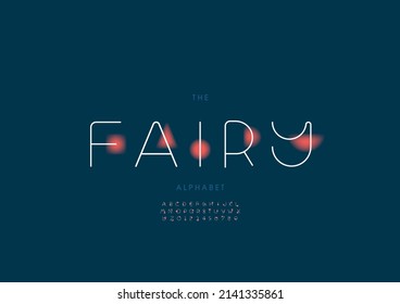 Vector of stylized fairy alphabet and font