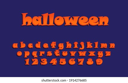 Vektorgrafik des stylisierten Font Alphabet