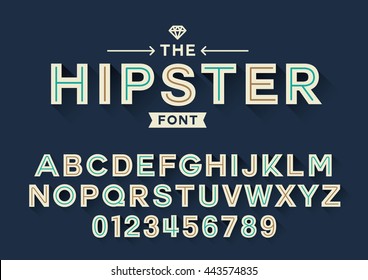 Vector Of Stylized Font And Alphabet