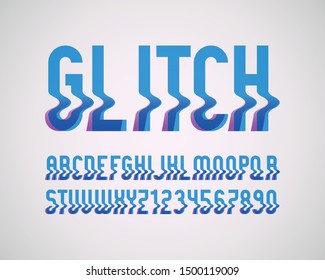 vector of stylized  font and alphabet with noise with effect of transparency
