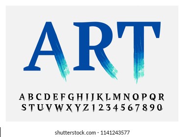 paint brush letters