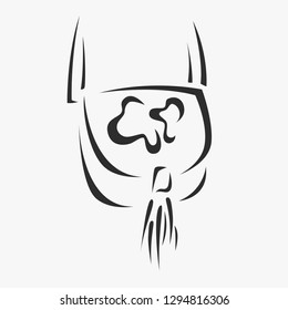 vector stylized handbag