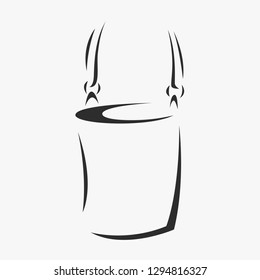 vector stylized handbag