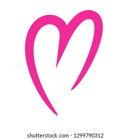 vector stylized heart