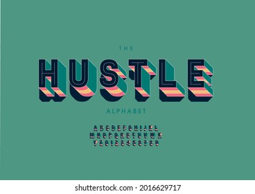 Vetor de alfabeto e fonte estilizados