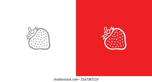 imagen vectorial estilizada de fresa, símbolo gráfico