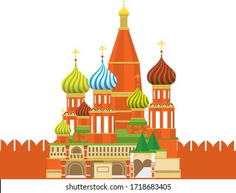 vector stylized Kremlin in Moscow