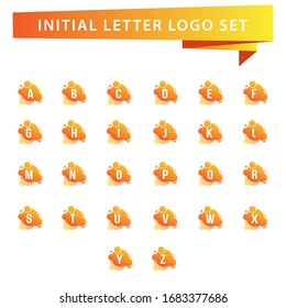 Vector de letra líquida estilizada y logotipo del alfabeto
