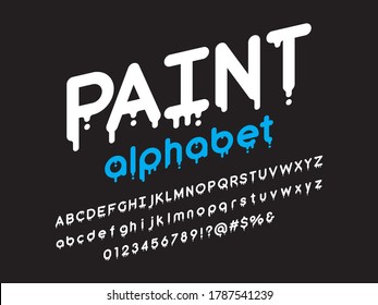 Vector de diseño de alfabeto fundido estilizado