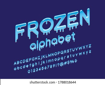 Vector of stylized melted alphabet design