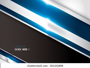Vector of stylized metallic background