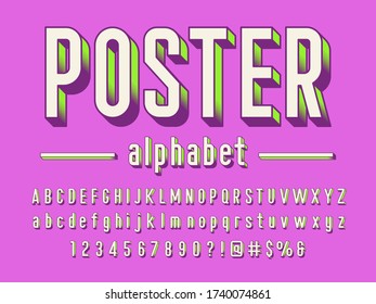 Vector de diseño de alfabeto moderno estilizado