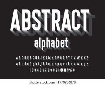 Vector of stylized modern alphabet design