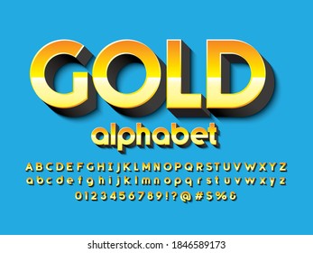 Vektorgrafik des stilisierten modernen Alphabets