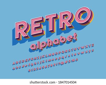 Vector of stylized modern alphabet design