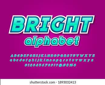 Vector of stylized modern alphabet design