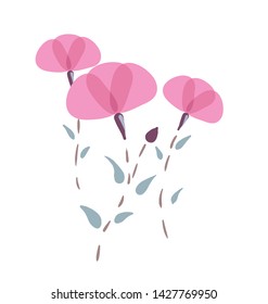 vector stylized modern card design elements floral composition