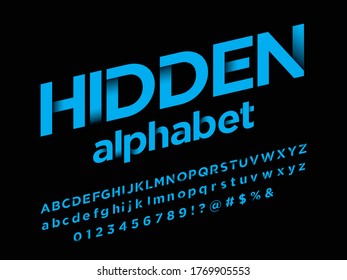 Vector of stylized modern color alphabet design