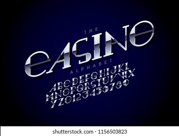 Vector de letra y alfabeto modernos estilizados