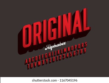 Vector of stylized modern font and alphabet Vector of stylized modern font and alphabet