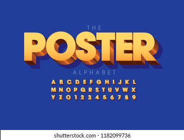 Vector de letra y alfabeto modernos estilizados