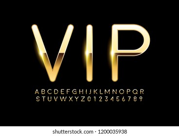 Vector of stylized modern font and alphabet