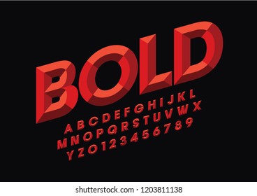 Vector de letra y alfabeto modernos estilizados