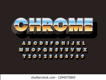 Vector de letra y alfabeto modernos estilizados