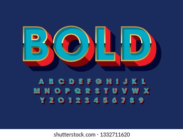 Vector Stylized Modern Font Alphabet Stock Vector (Royalty Free) 1332711620