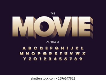 Vector de letra y alfabeto modernos estilizados