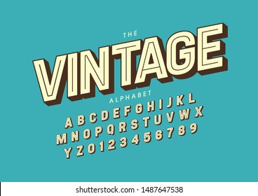 Vektorgrafik von stilisierten modernen Schriften und Alphabeten