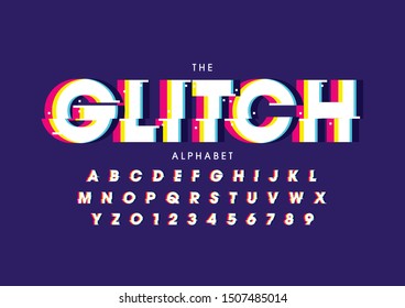 Vector de letra y alfabeto modernos estilizados