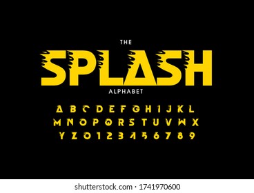 Vector de letra y alfabeto modernos estilizados