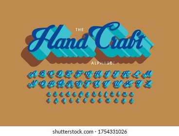 Vector de letra y alfabeto modernos estilizados