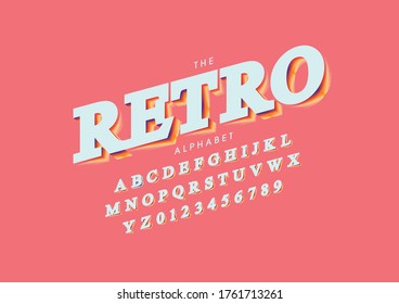 Vector de letra y alfabeto modernos estilizados
