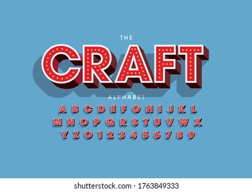 Vector de letra y alfabeto modernos estilizados