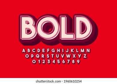 Vector de letra y alfabeto modernos estilizados