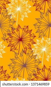 vector stylized modern seamless floral pattern