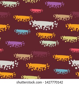 vector stylized modern seamless floral pattern