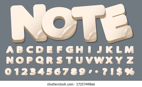 Vector de letras estilizadas y alfabeto