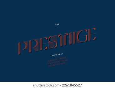 Vector del alfabeto estilizado y del tipo de letra