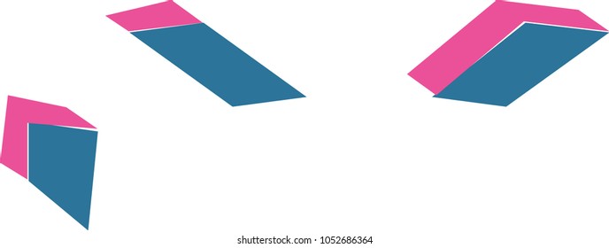 Vector of stylized retro font and alphabet 3D